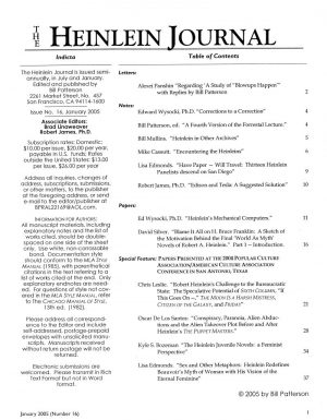 Issue No. 16 January 2005 40 pages