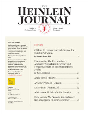 The Heinlein Journal #32 – Spring 2025 – 30 pages